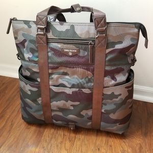 Twelve Little Camo Diaper Foldover Tote/Backpack